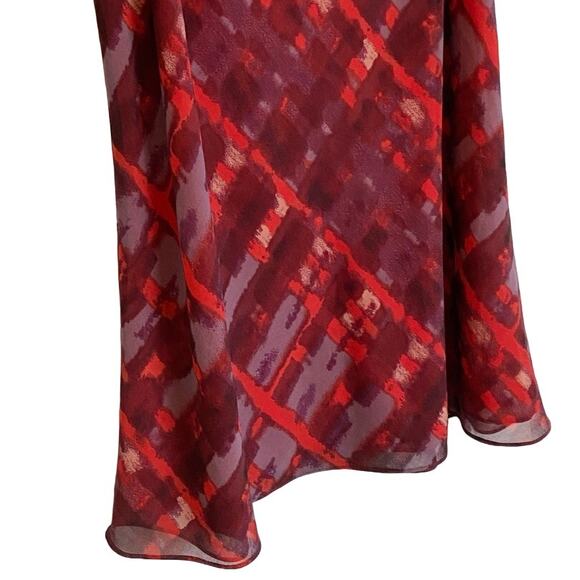 CAbi‎ Cherish Sleeveless Blouse/Tank Top Maroon Red Purple Print - L EUC - Picture 8 of 13